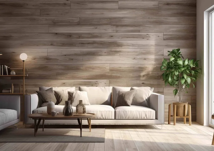 Unusual use of laminate flooring in everyday life